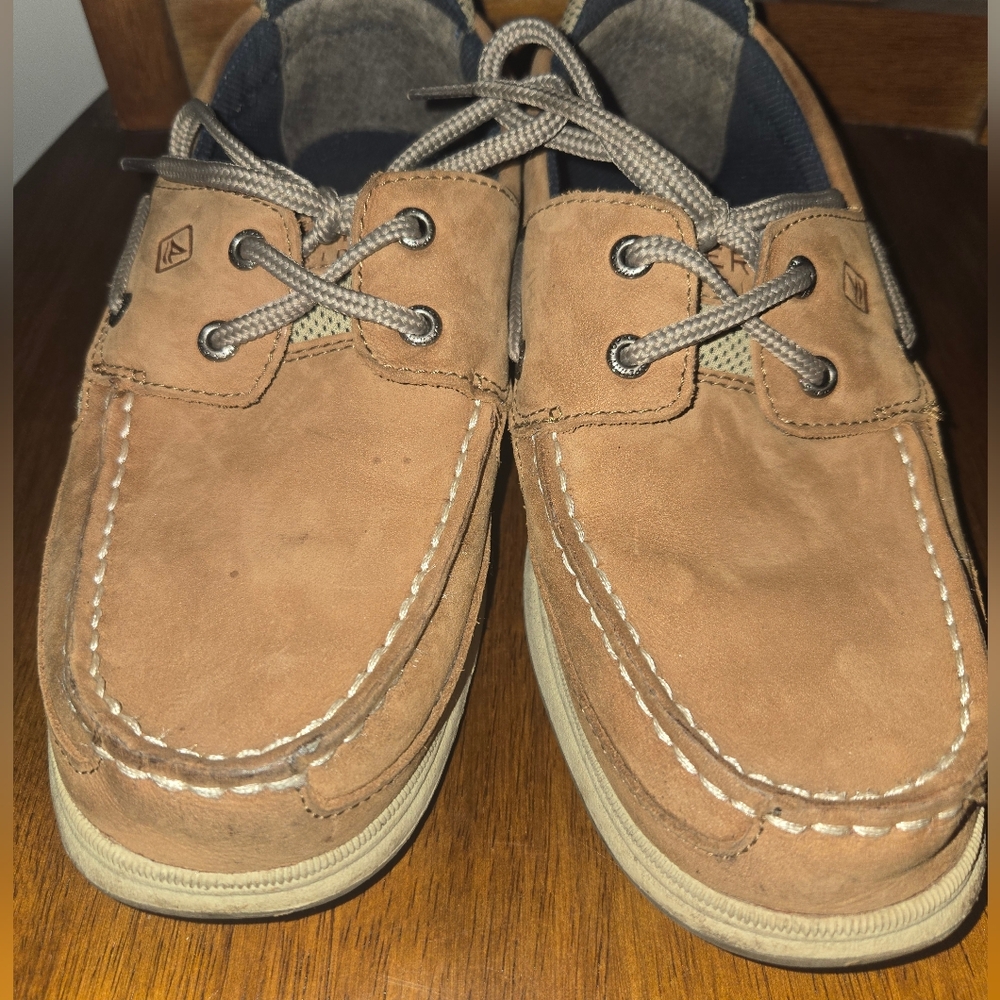 Sperry Boys Topsider Lanyard boat shoes size Y5.5M - Picture 9 of 9